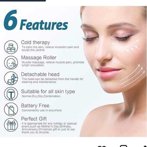 NIB- ESARORA Ice Roller for Face & Eye, Puffiness, Migraine, Pain Relief - Picture 6 of 9